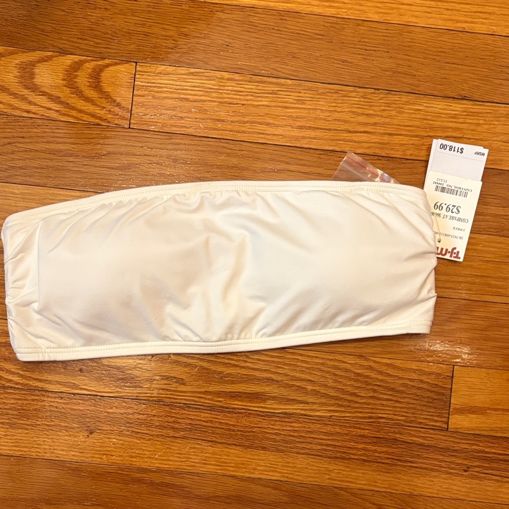 MICHAEL Michael Kors White Bikini Top